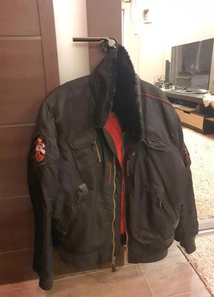 Лётная куртка бомбер alpha industries injector flight jacket