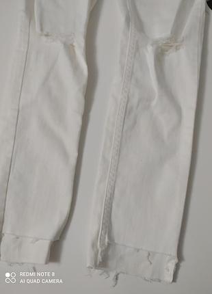 Белые джинсы h&m 3