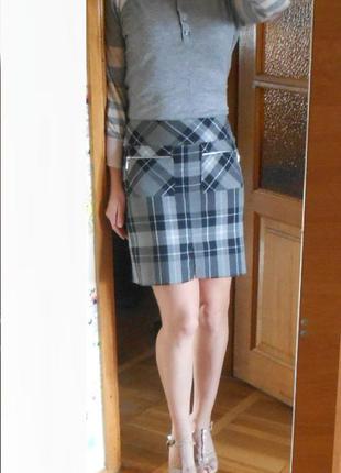 Новая жаккардовая теплая мини юбка dorothy perkins р.uk8 или 44-s5 фото