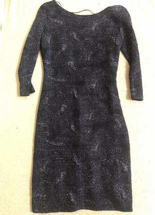 Красивое ажурное платье zara trafaluc с голой спинкой