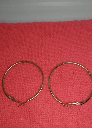 Сережки кільця застібка конго