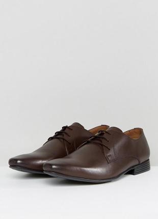 Kg by kurt geiger kendall derby shoes brown leather2 фото