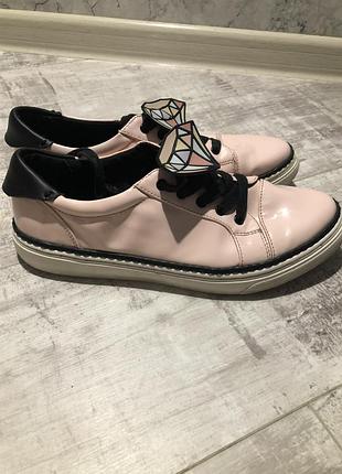 Кеды лакированные