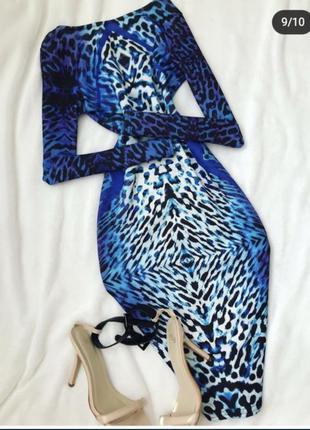 Платье в анималистический принт