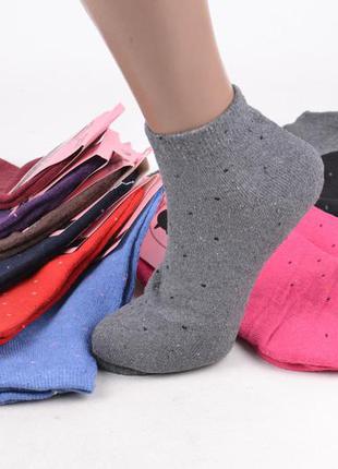Жіночі махрові шкарпетки різні забарвлення 6 пар.