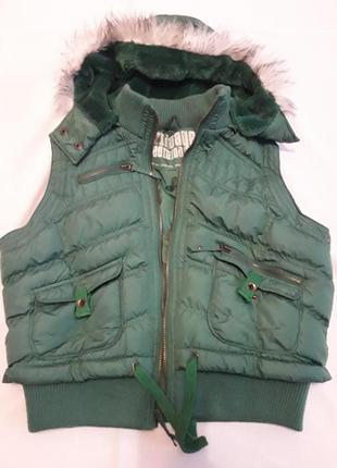 Стьобана куртка-безрукавка жилеткаvintage edition6 фото