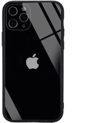 Tpu+glass чохол glossy logo full camera для apple iphone 11 (6.1 )1 фото