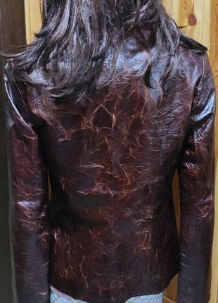 Кожаный пиджак куртка натуральная кожа р.m-l, la force collection4 фото