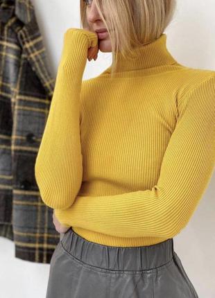 Гольф рубчик водолазка свитер светер джемпер пуловер кофта3 фото