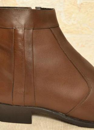 Германия diplomat оригинал! натуральная кожа! коричневые классические комфортные ботинки 1000пар тут6 фото