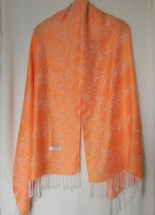 Шарф палантин – пашмина + шелк – 180х67,5