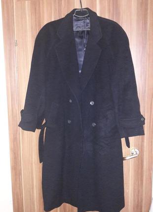 Кашемировое мужское длинное пальто
