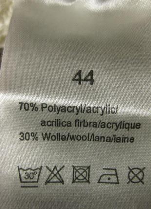 Шерсть30%, шикарный теплый элегантный свитер пончо безрукавка himmelblau,44 км0917, бежево-коричнев10 фото