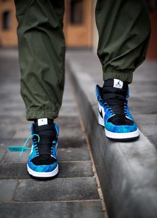 Nike jordan retro 1 high мужские кожаные кроссовки найк аир джордан9 фото