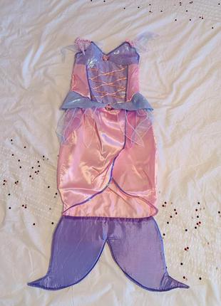 Яркий карнавальный костюм платье русалочки на 5-6 лет2 фото