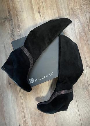 Зимние сапоги еврозима замша mallanee
