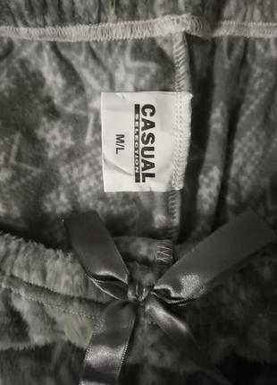 Мягусенькие домашние пижамные брюки casual4 фото