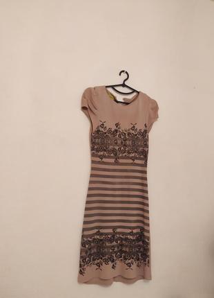 Платье трикотаж з цветочным принтом распродажа -50% до 12.12