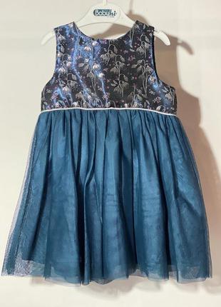 Платье зеленое фирменное для девочки 12 -18 мес 86 см