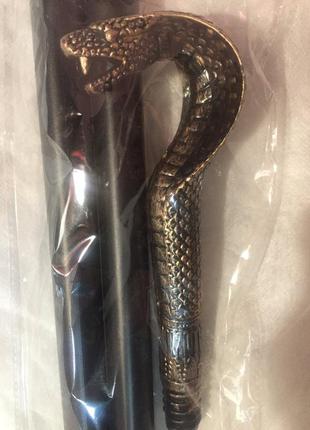 Аксессуар карнавальный трость складная кобра змея хэллоуин египетский фараон +подарок3 фото
