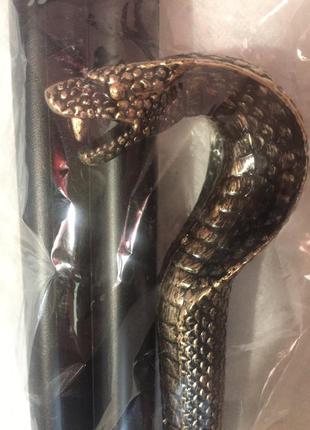 Аксессуар карнавальный трость складная кобра змея хэллоуин египетский фараон +подарок2 фото