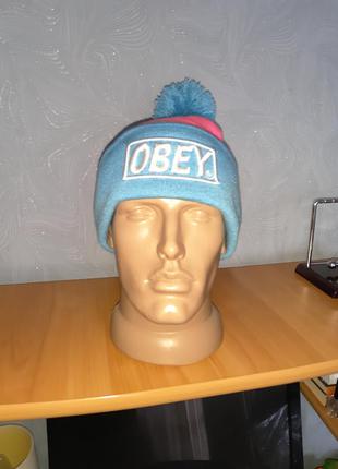 Зимние шапки obey1 фото