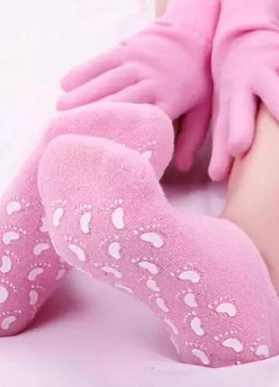 Spa шкарпетки та рукавички з гелем багаторазові зволожуючі отлеживающие крем для рук і ніг