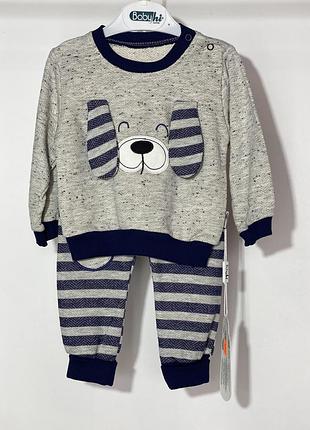 Костюм для мальчика bobyhi 392 68 см серый