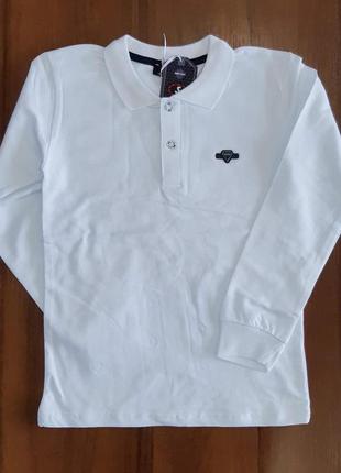 Поло біла для хлопчика 11 років 146 см soow