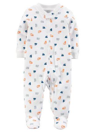 Человечек органический хлопок sleep & play для новорожденного мальчика