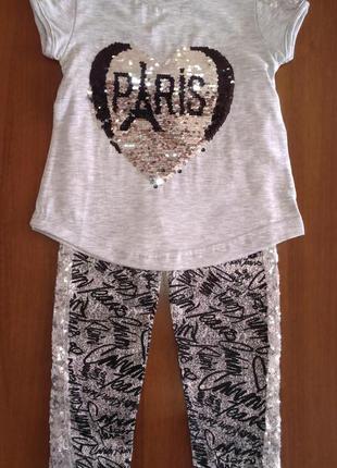 Костюм для дівчинки miss melinda 515 104 см сірий