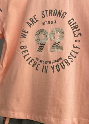 Костюм для девочки футболка и шорты 12 лет 152 см breeze2 фото