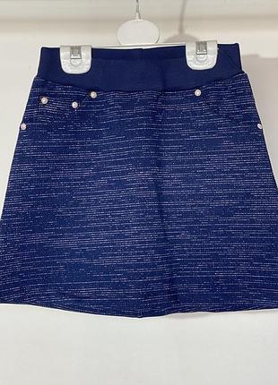 Юбка синяя для девочки 140 см breeze