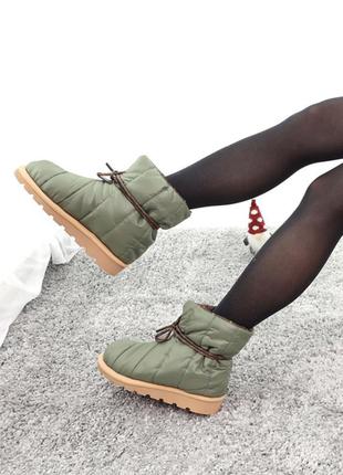 🍁❄️pillow boot olive❄️🍁женские стильные ботинки, жіночі ботинки