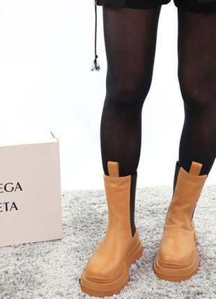 ❄️🤩bottega veneta fur❄️🤩зимові жіночі челсі з хутром, черевики зима, жіночі зимні челсі4 фото
