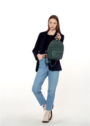 Женский рюкзак зеленый6 фото