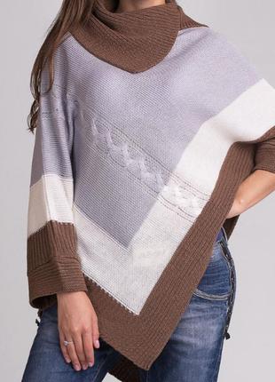 Пончо світер