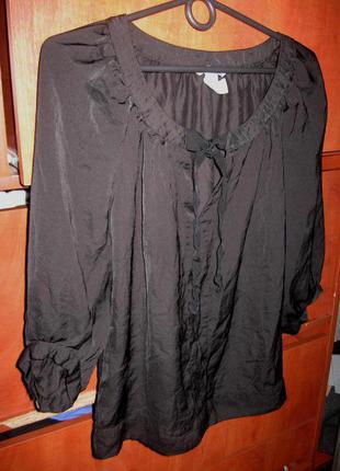 Блуза под шелк черная