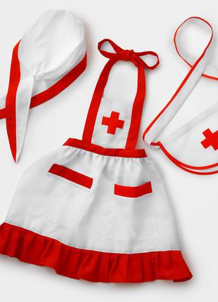 Детский костюм медсестры, костюм врача для девочки4 фото