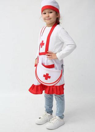 Детский костюм медсестры, костюм врача для девочки2 фото