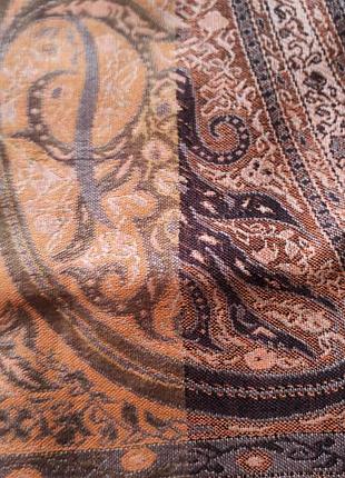 Шарф палантин шелк шерсть