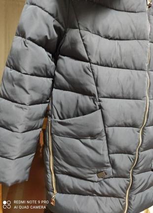 Зимний пуховик зимова тепла куртка пуховик натуральне зутро3 фото
