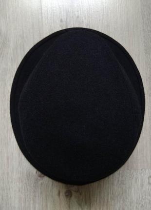 Шляпа женская фетровая черная шерстяная с полями john lewis/панама унисекс4 фото