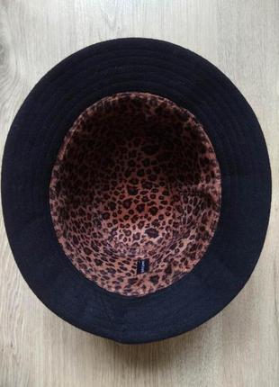 Шляпа женская фетровая черная шерстяная с полями john lewis/панама унисекс5 фото