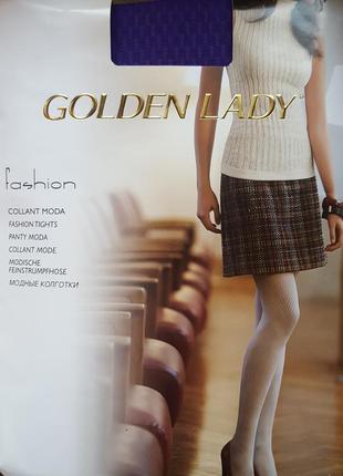 Розпродаж! італійські щільні фіолетові колготи golden lady rio - 80den оригінал