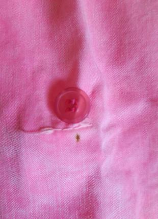 Эффектная, удлиненная  розовая рубашка варёнка с крыльями в пайетки италия10 фото