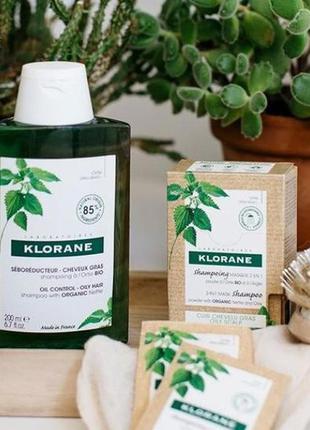 Себорегулюючий шампунь klorane для жирного волосся