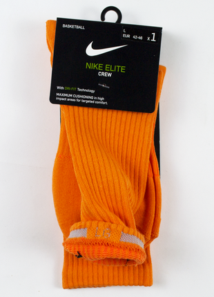 Высокие спортивные носки nike elite оранжевый3 фото