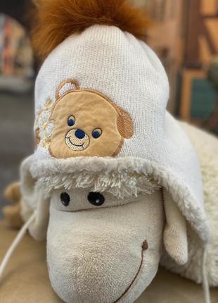 Шапка з мишком і шарфом, 2-4 року