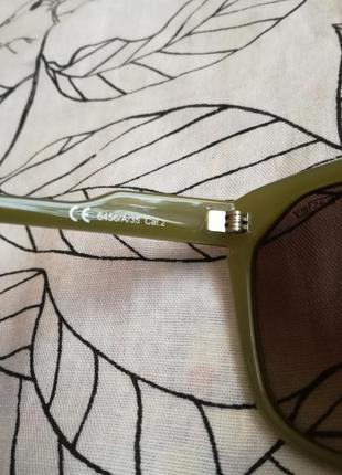 Вінтажні оливкові окуляри basley5 фото